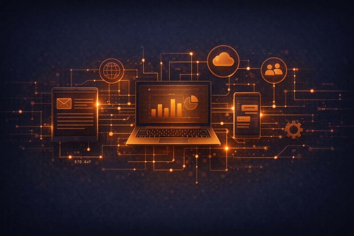 Connected digital ecosystem of marketing tools and channels